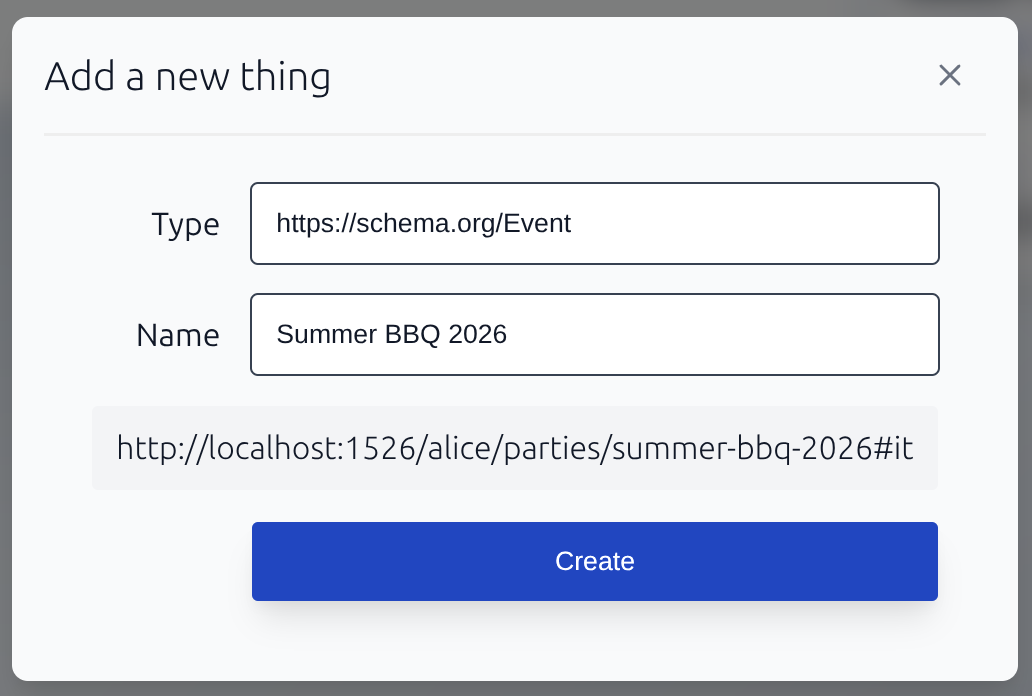 Add an event